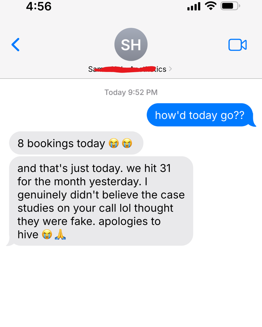 Med spa client text 5